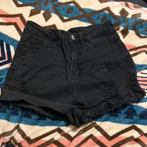 Really cute ripped jean shorts!